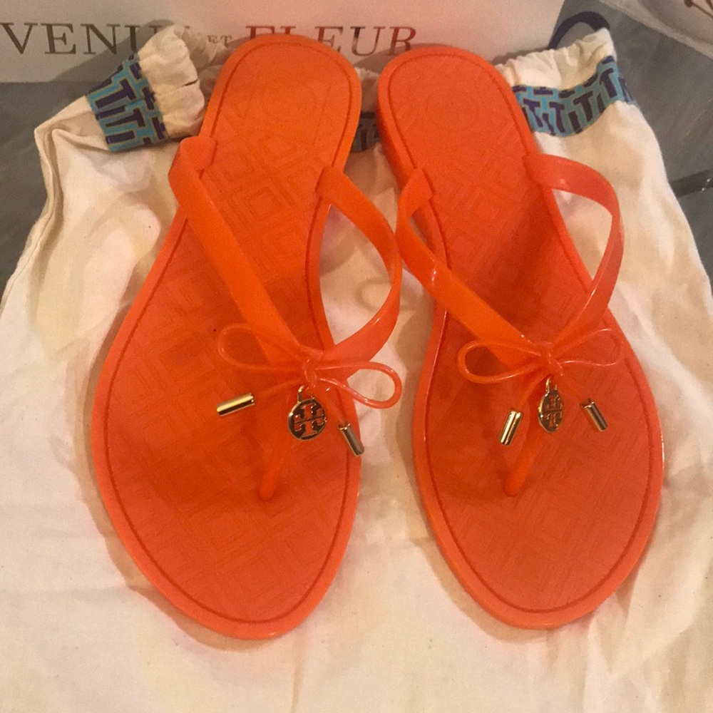 Tory Burch jelly flip flops